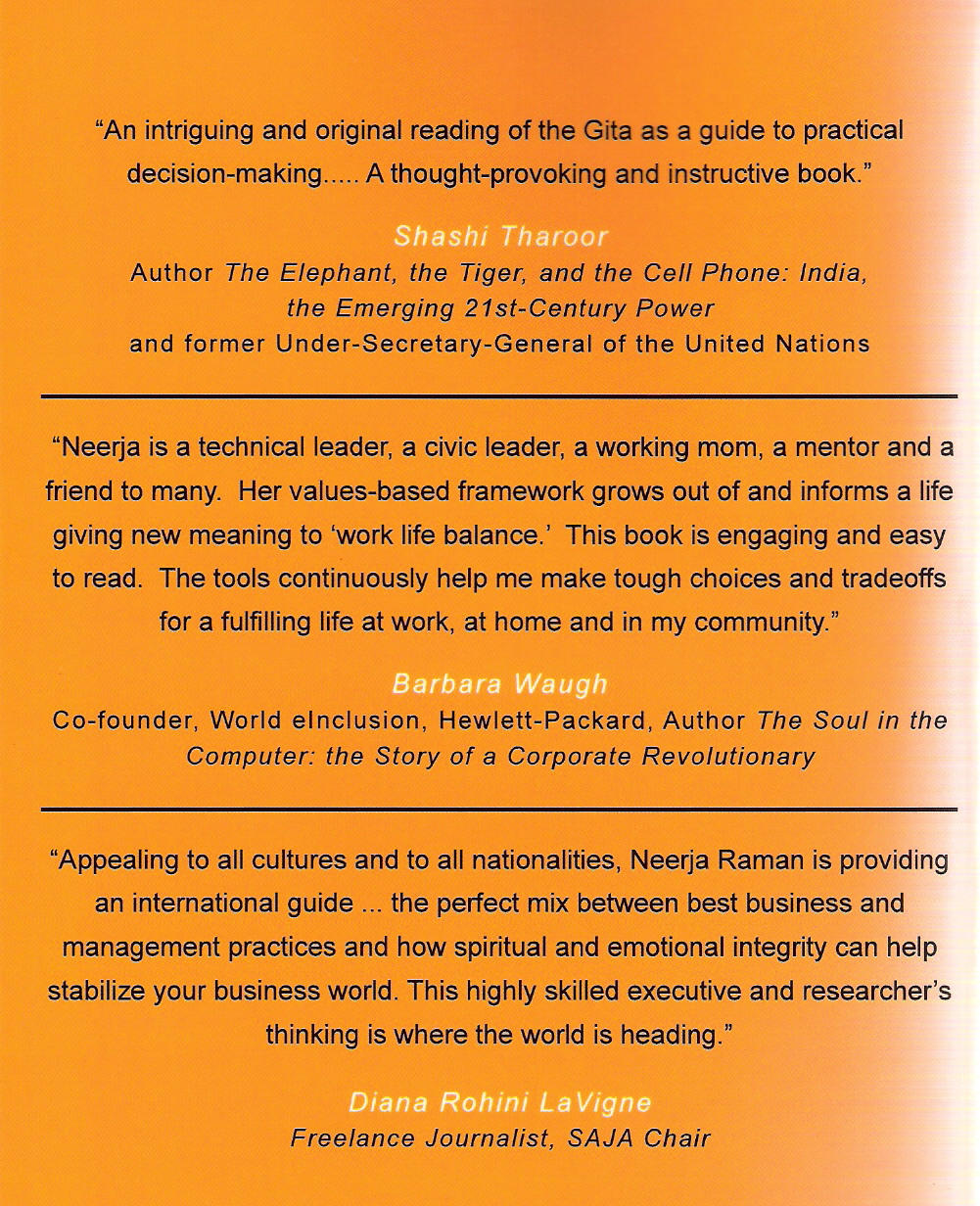 Neerja Book Back Cover